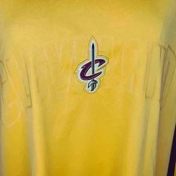 Adidas ClimaCool NBA Cleveland Cavaliers Long Sleeve Warm Up Shirt Men’s XL - Picture 2 of 9